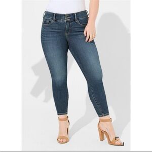 Torrid Super Soft Jegging Blue 20T TALL Skinny High Rise Stretchy - Blue Grotto
